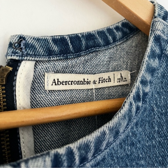 Abercrombie & Fitch Blue Denim Shell Mini Dress - Picture 5 of 10